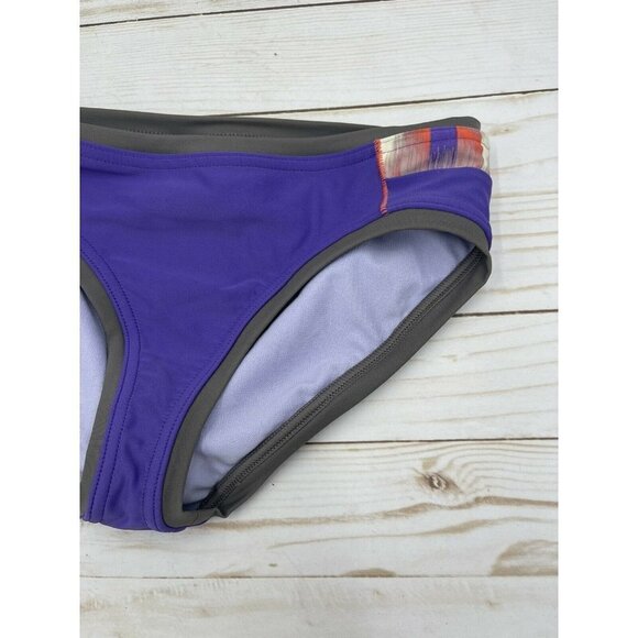 Prana XS NWT Milou Bottom Ultra Violet Ikat Swim Bikini Bottom Purple Gray - Picture 2 of 9